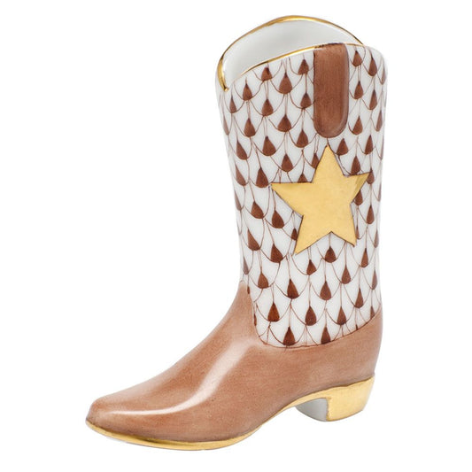 Herend Cowboy Boot Chocolate