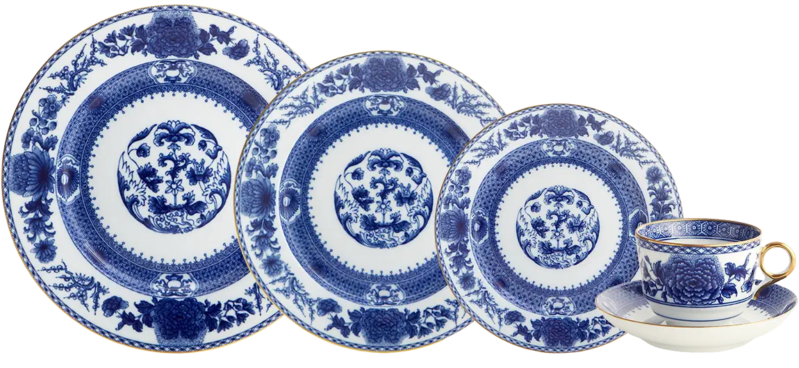Mottahedeh Imperial Blue 5 Piece Place Setting