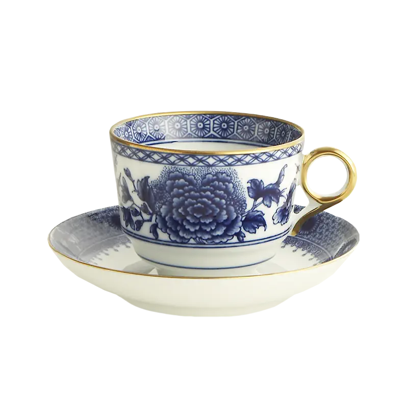 Mottahedeh Imperial Blue Tea Cup and Saucer