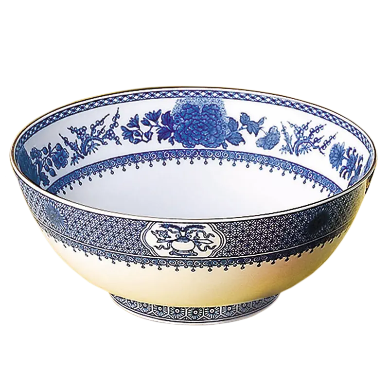 Mottahedeh Imperial Blue Round Salad Bowl 9 inches