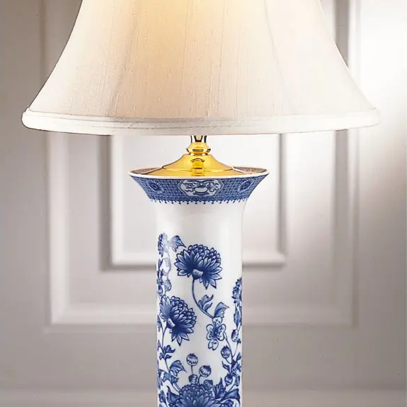 Mottahedeh Imperial Blue Trumpet Lamp