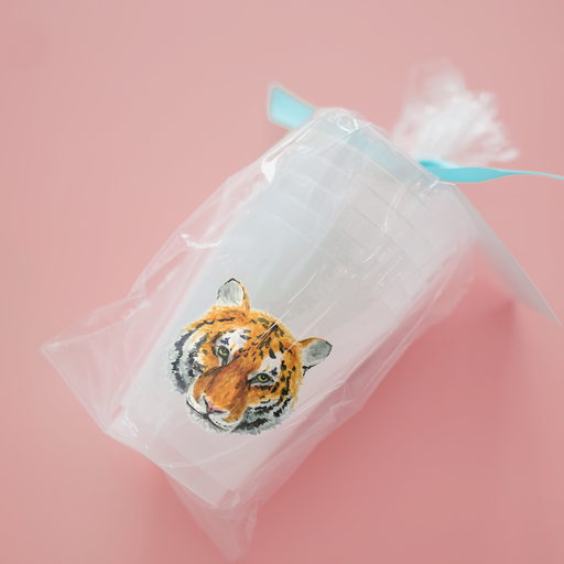 Tiger Frosted Cups | Set of 6