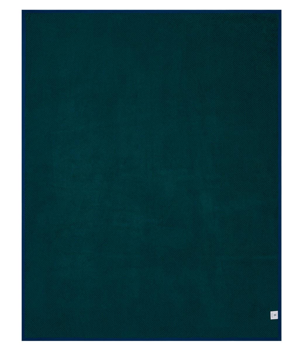 Harborview Herringbone Blue Spruce Blanket: Original