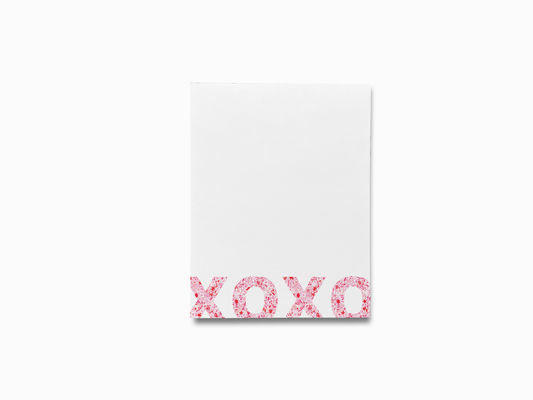 XOXO Pink and Red Pattern Notepad