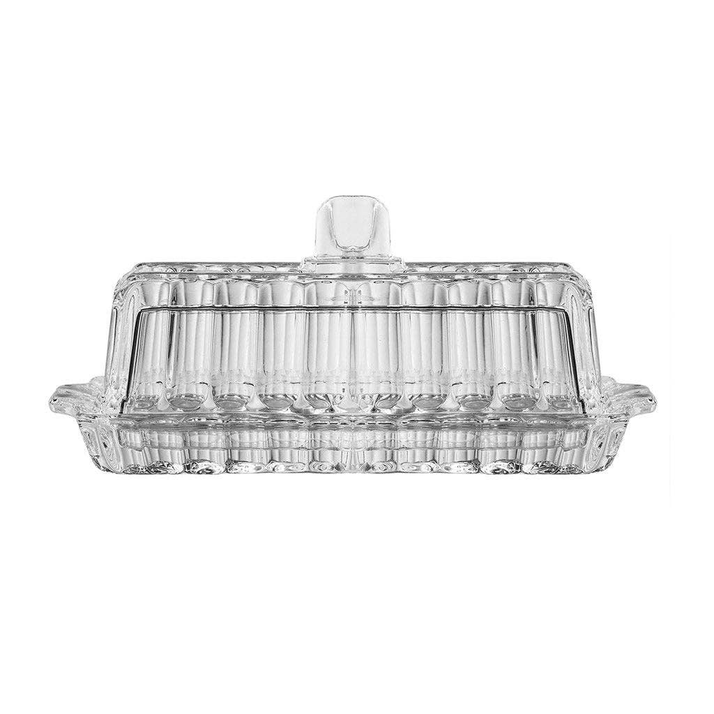 Crystal Butter Dish with Lid