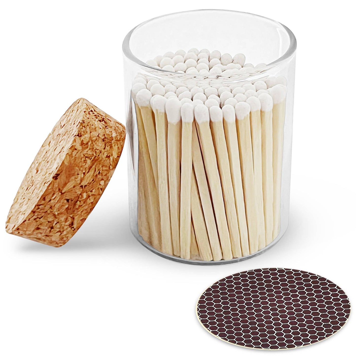 2" Matches in Cork Top Jar - Colors of Your Choice: Rainbow