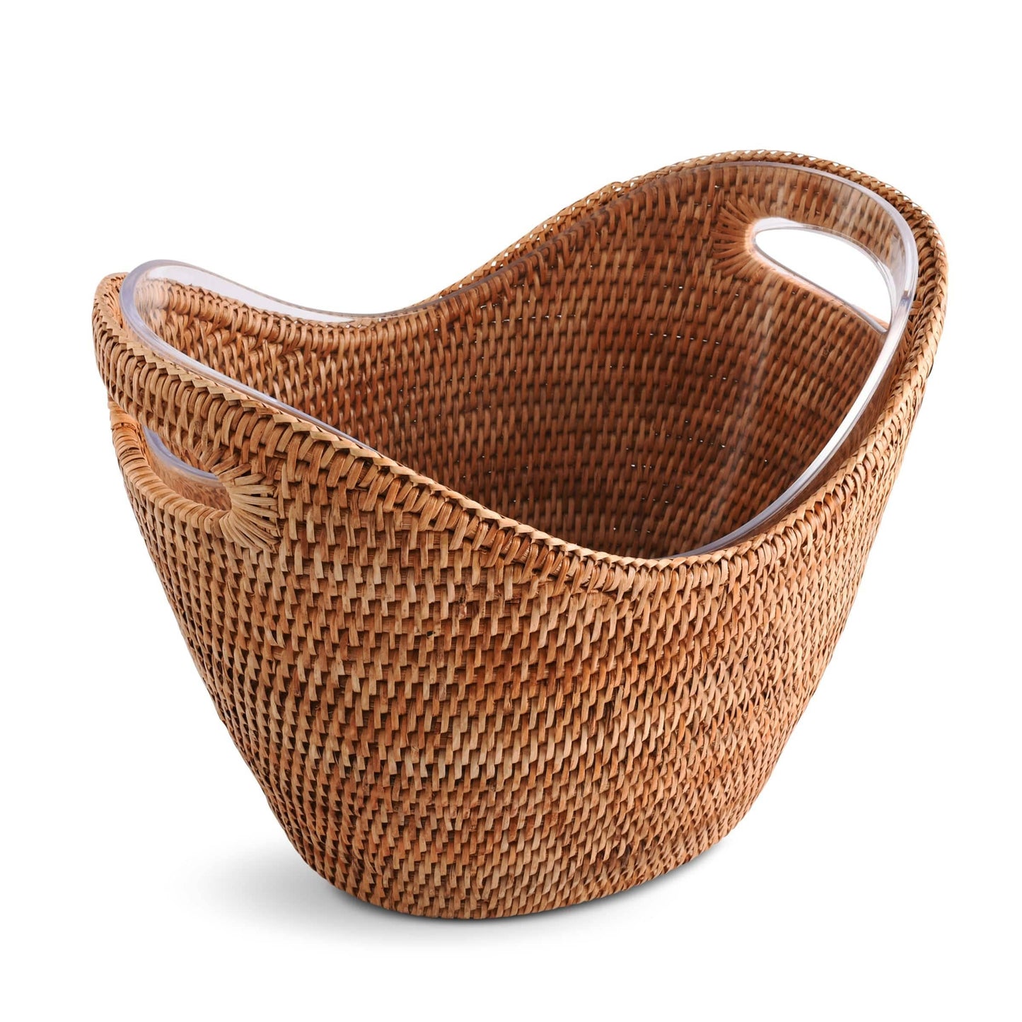 Beverage Bucket Rattan Champagne / Ice Tub