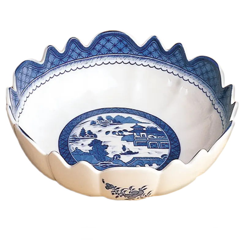 Mottahedeh Blue Canton Scallop Bowl