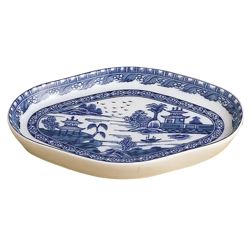 Mottahedeh Blue Canton Oval Tray