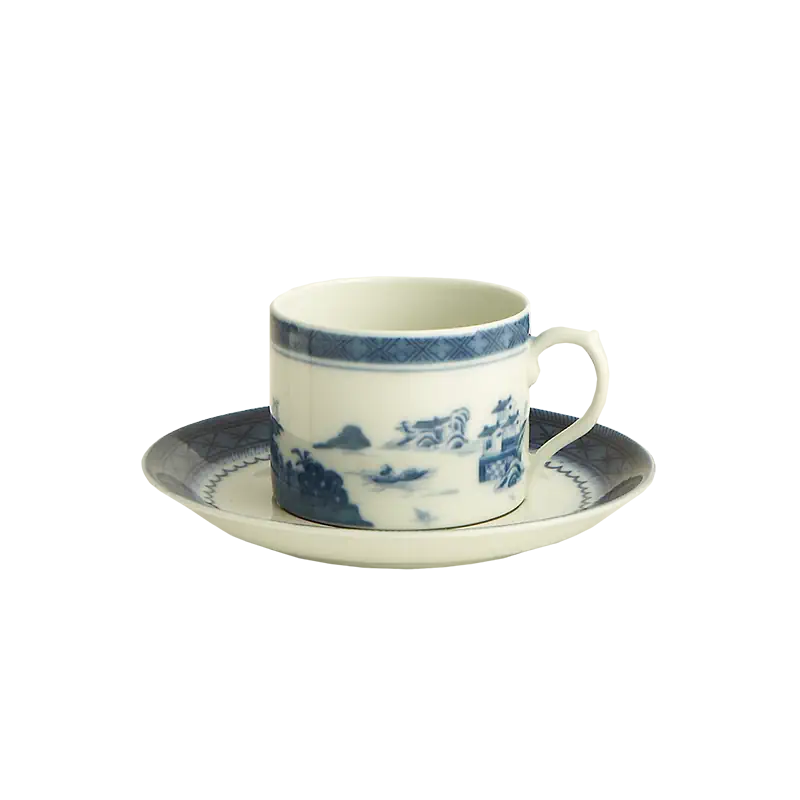 Mottahedeh Blue Tea Cup and Saucer