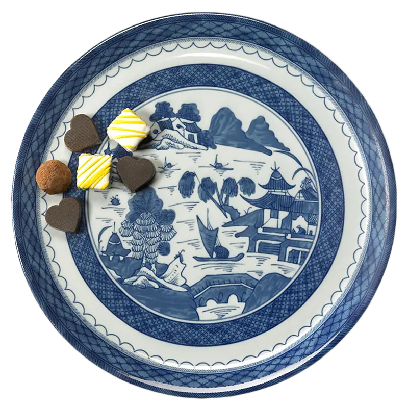 Mottahedeh Blue Canton Cake Plate