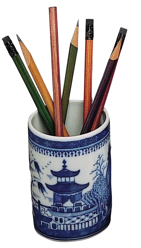 Mottahedeh Blue Canton Pencil Cup