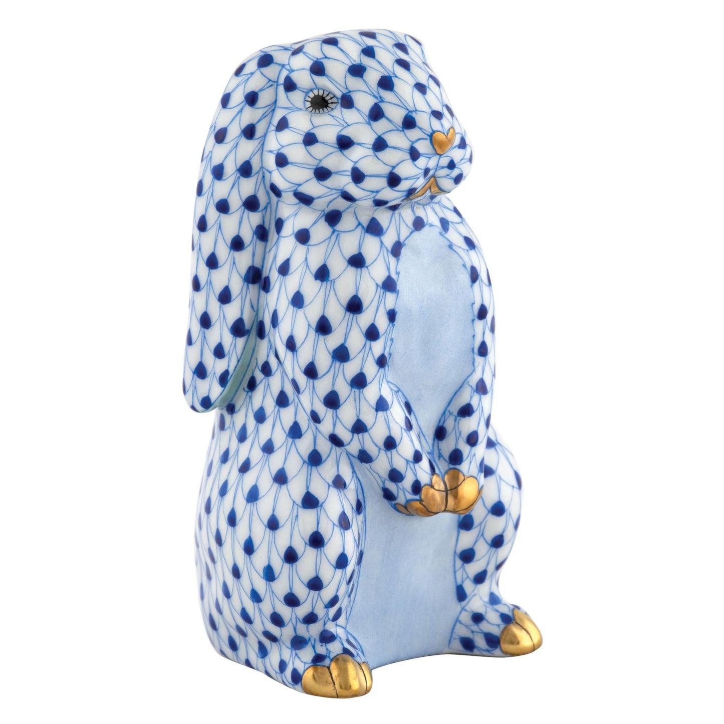 Herend Standing Lop Ear Bunny Sapphire