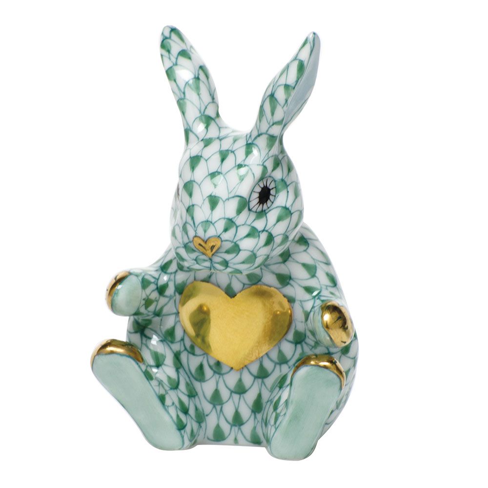 Herend Sweetheart Bunny Green