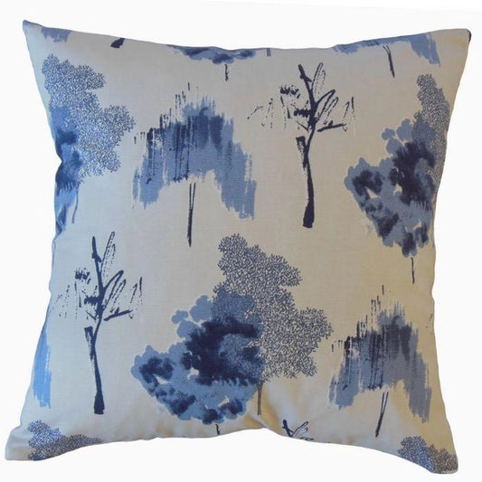 Blue and White Throw Pillow Pair 22 in