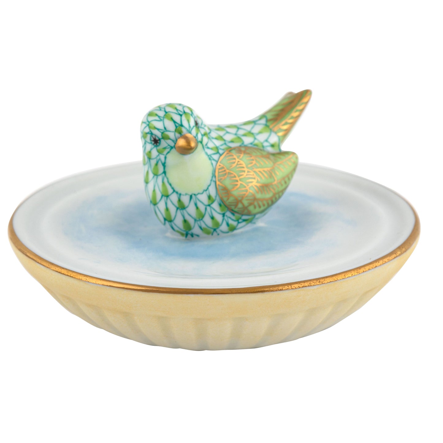 Herend Bird Bath Keylime