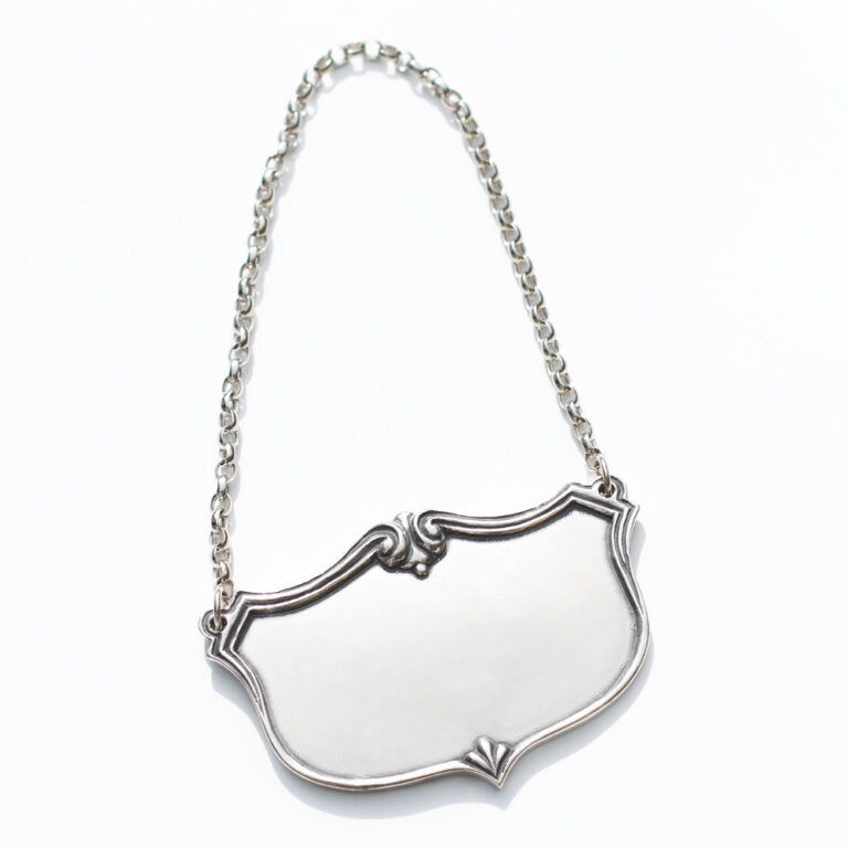 Pewter Decanter Label