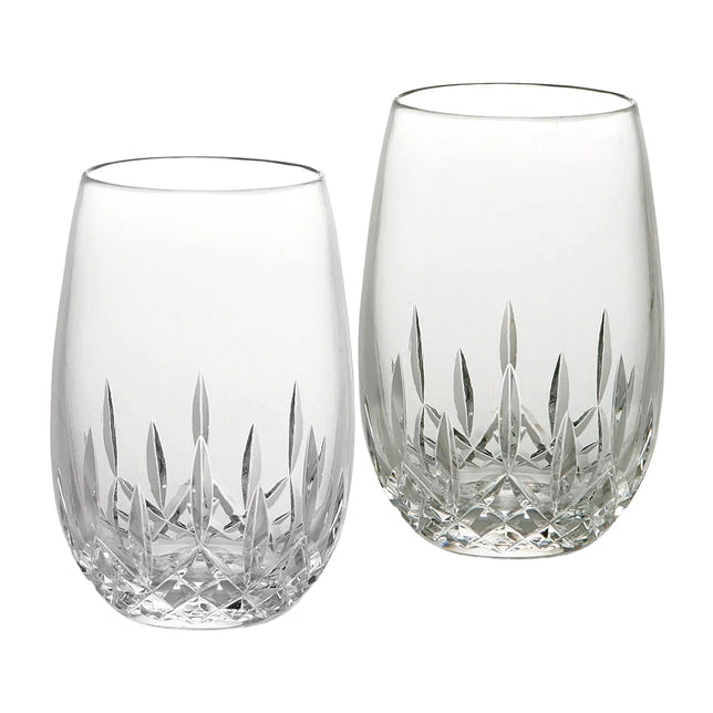 Waterford Lismore Essence Stemless White Wine Pair
