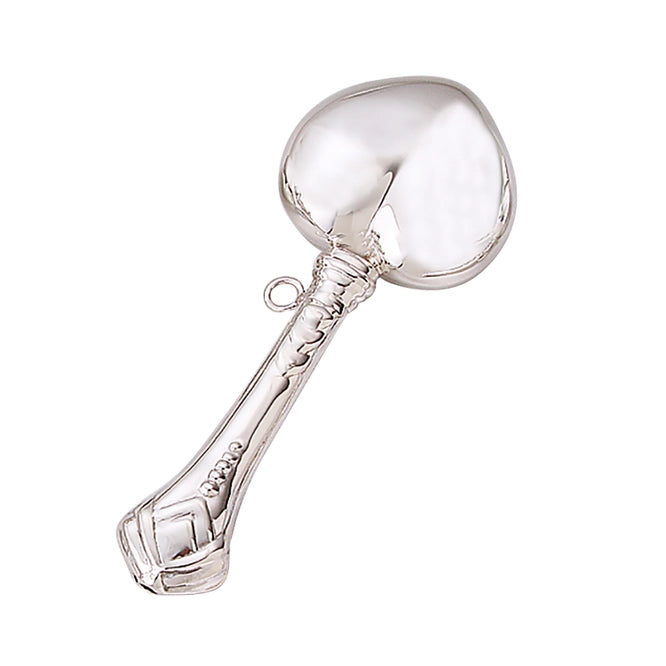 Sterling Silver Heart Rattle