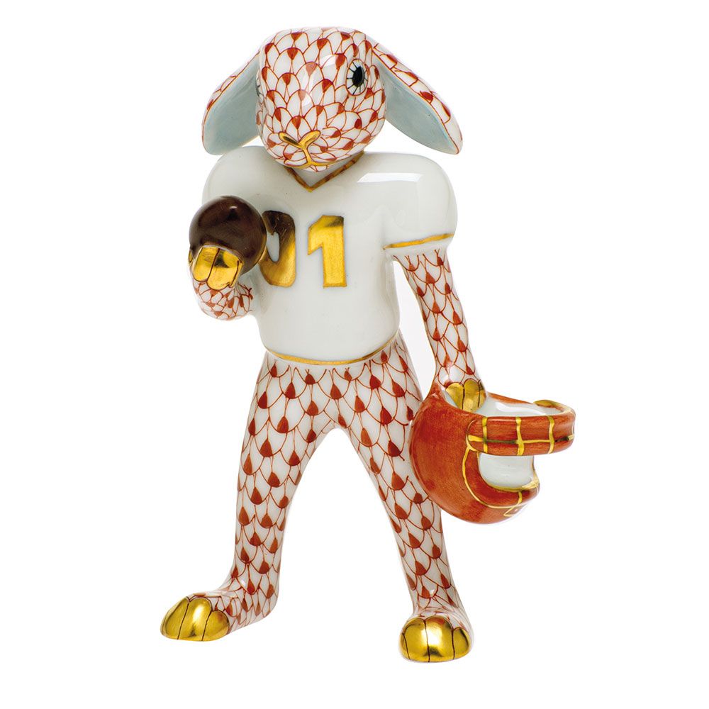 Herend Football Bunny Rust