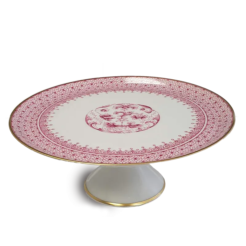 Mottahedeh Pink Lace Cake Stand