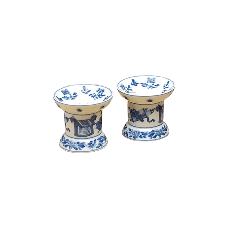 Mottahedeh Blue and White Salt and Pepper Set
