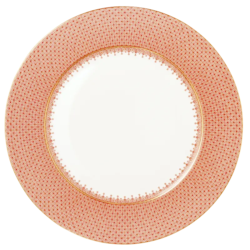 Mottahedeh Lace Red Service Plate
