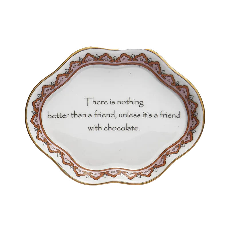 Mottahedeh Chocolate Trinket Tray