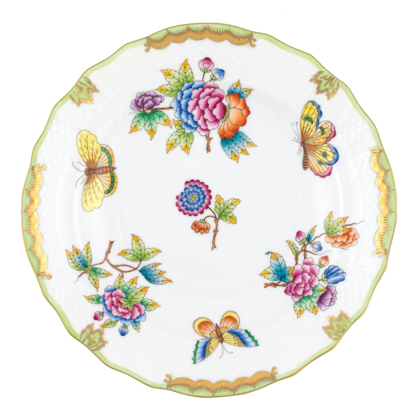 Herend Queen Victoria Green Salad Plate
