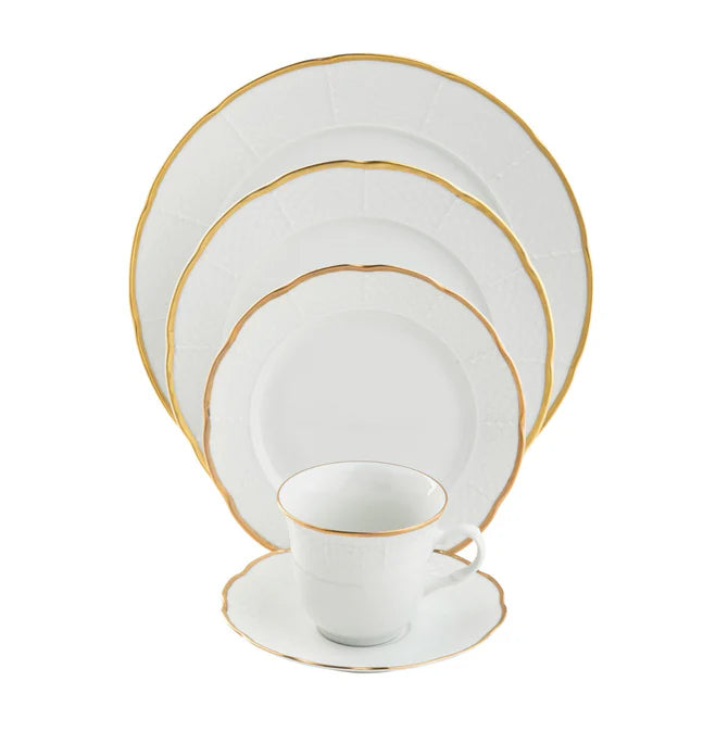 Pickard Sea Island Gold 5 Piece Place Setting