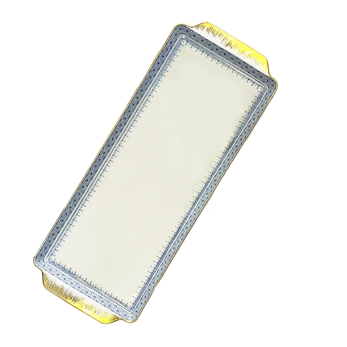 Mottahedeh Cornflower Blue Lace Sandwich Tray