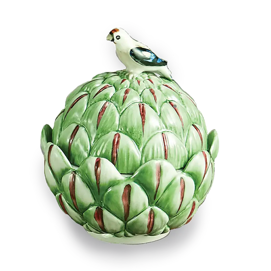 Mottahedeh Majolica Artichoke Box