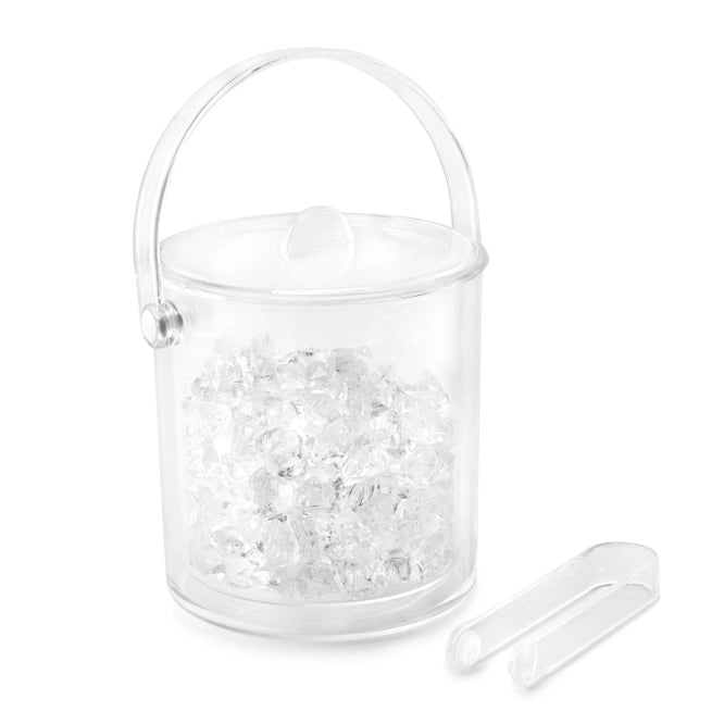 Double Wall Acrylic Ice Bucket with Tongs