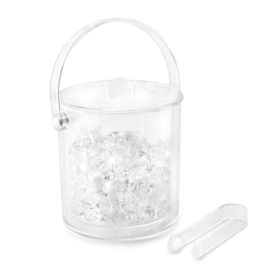 Double Wall Acrylic Ice Bucket with Tongs