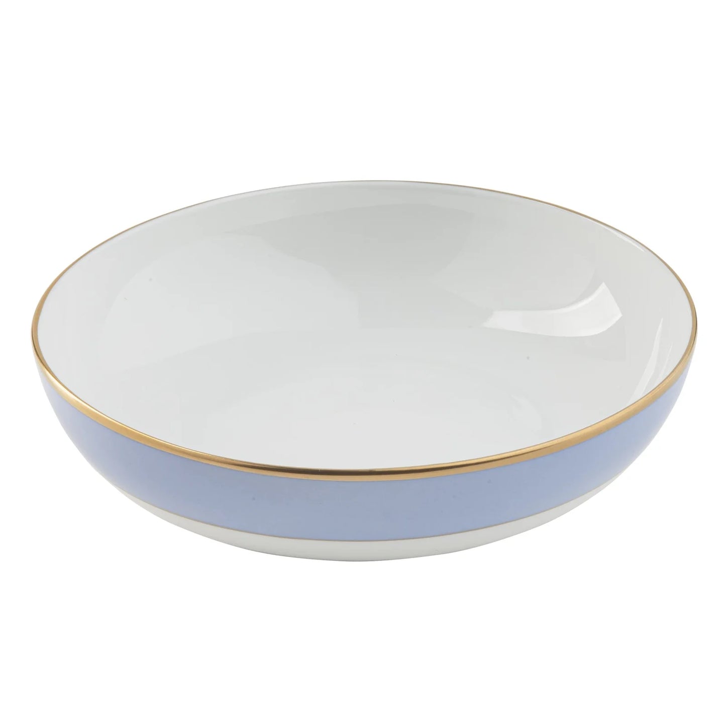 Pickard Ultra White Colorsheen Light Blue Gold Bowl