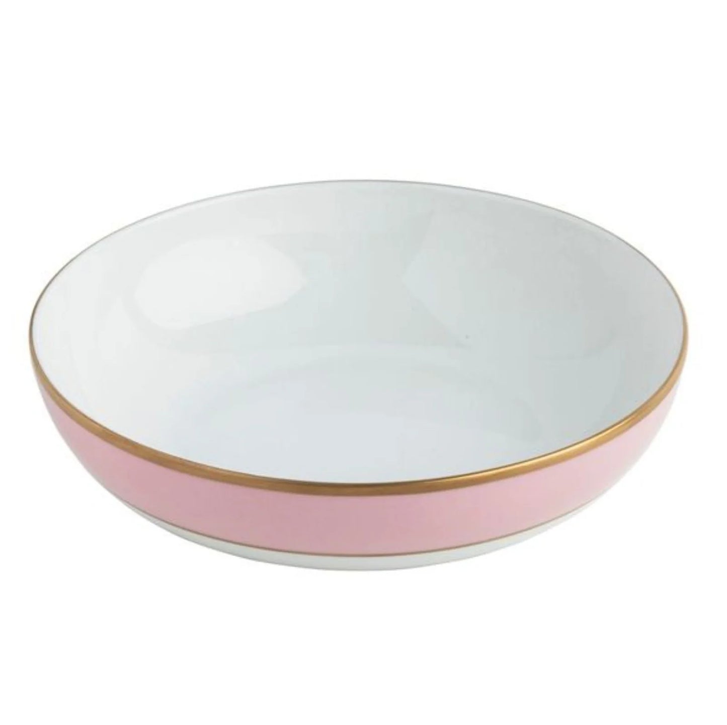 Pickard Ultra White Colorsheen Pink Gold Bowl