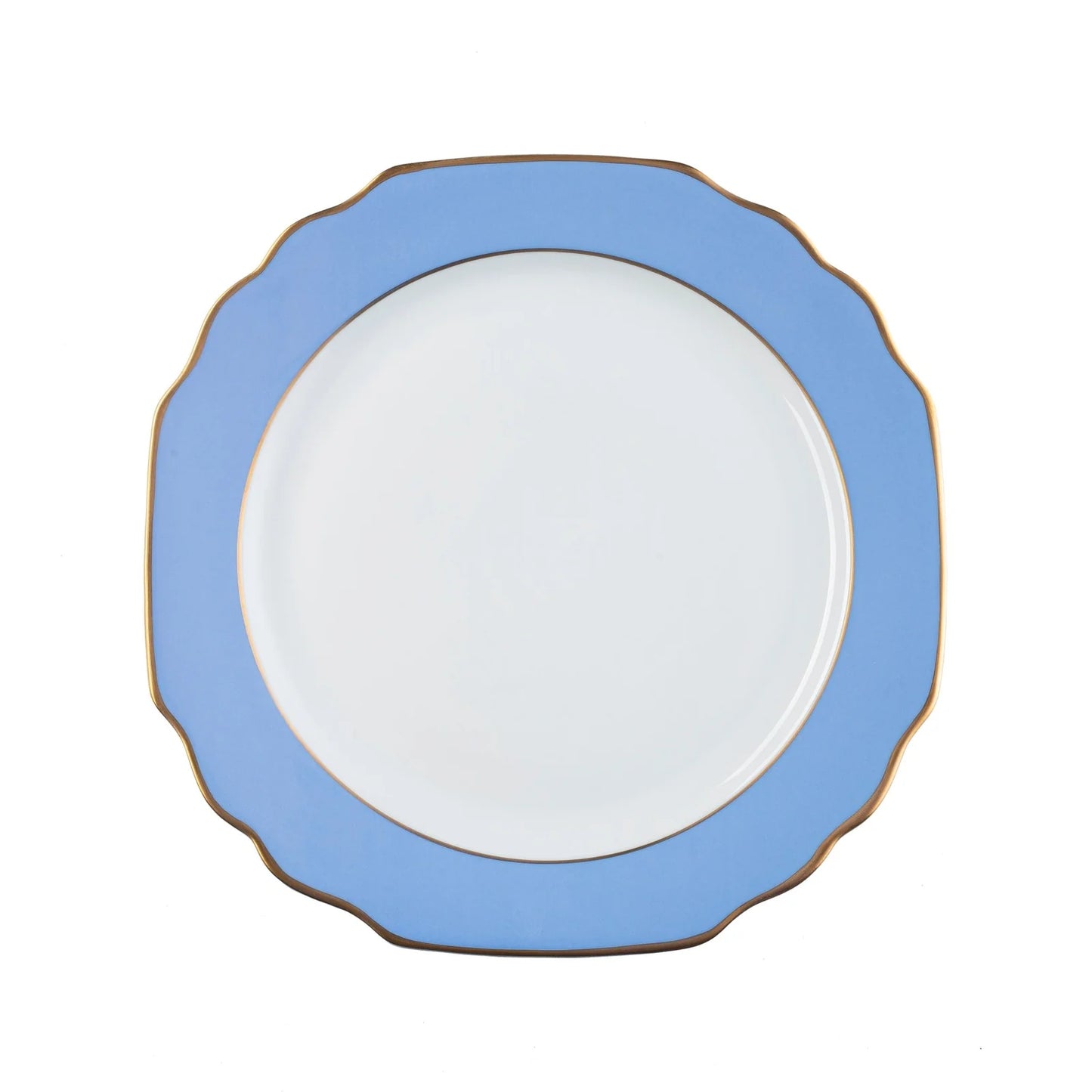 Pickard Georgian Colorsheen Ultra White Blue & Gold Bread and Butter Plate