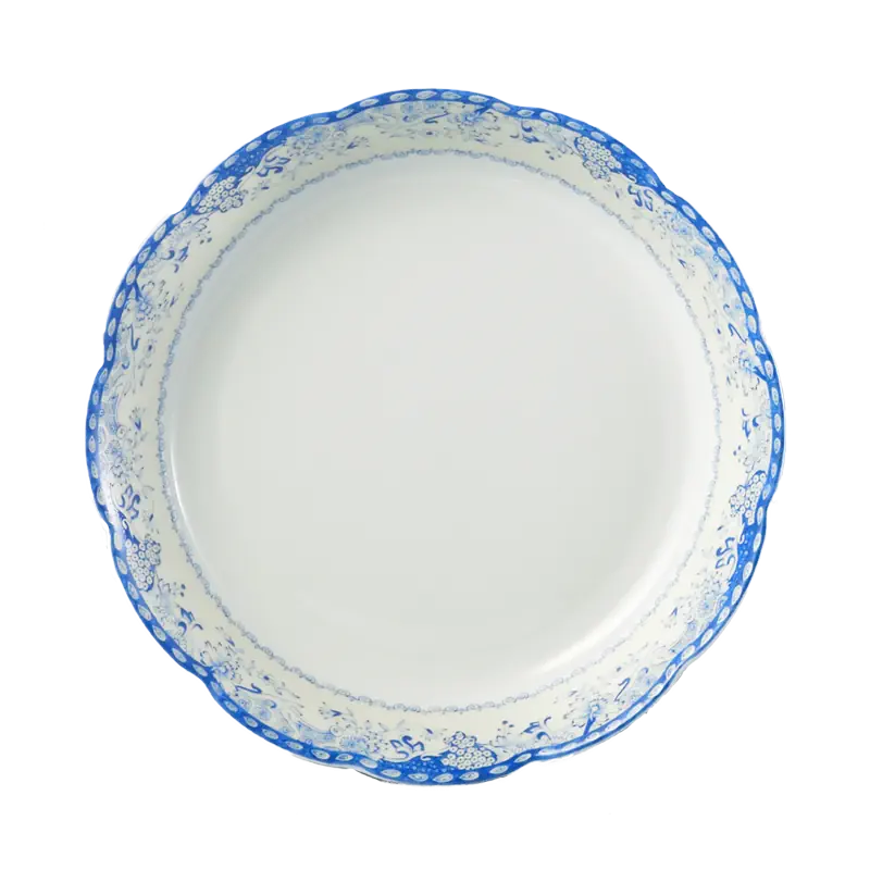 Mottahedeh Virginia Blue Rim Soup Plate