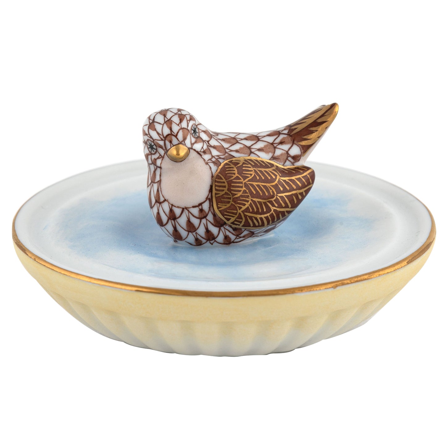 Herend Bird Bath Chocolate