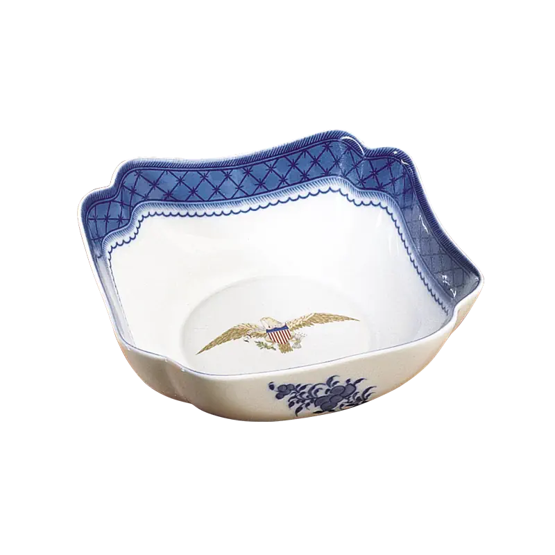 Mottahedeh Diplomatic Eagle Square Bowl, Small