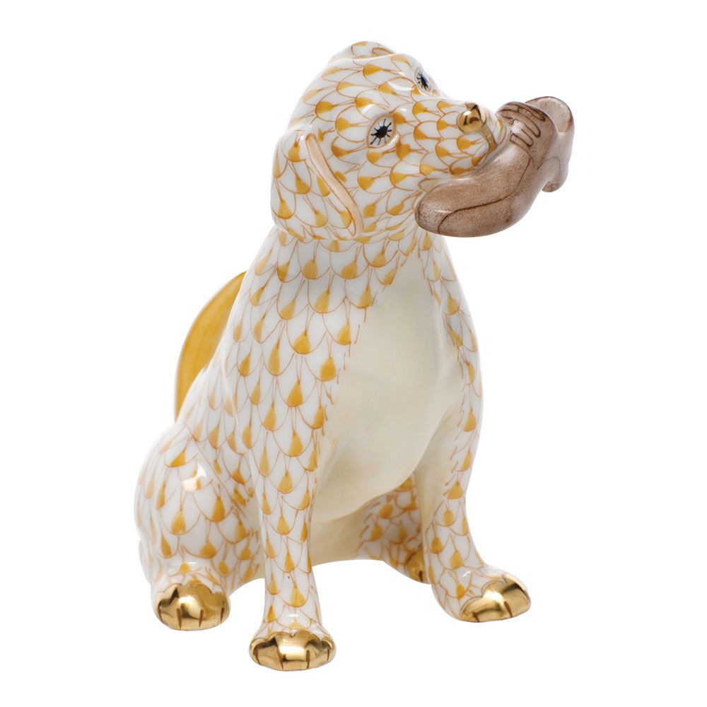 Herend Dog Bella with Shoe