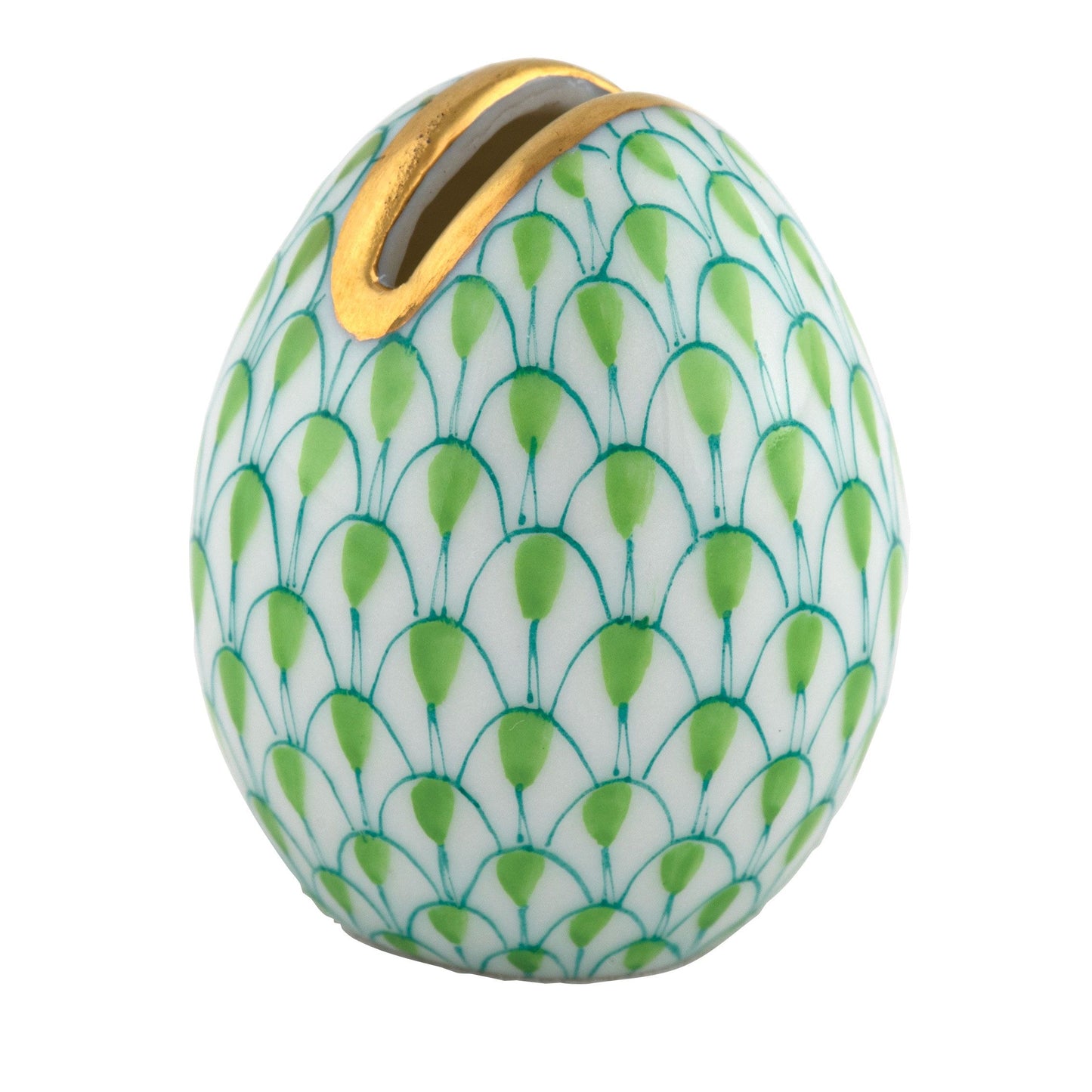 Herend Egg Place Card Holder Keylime