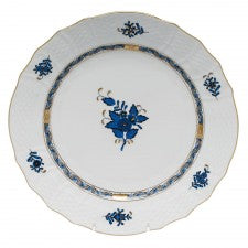 Herend Chinese Bouquet Black Sapphire Service Plate