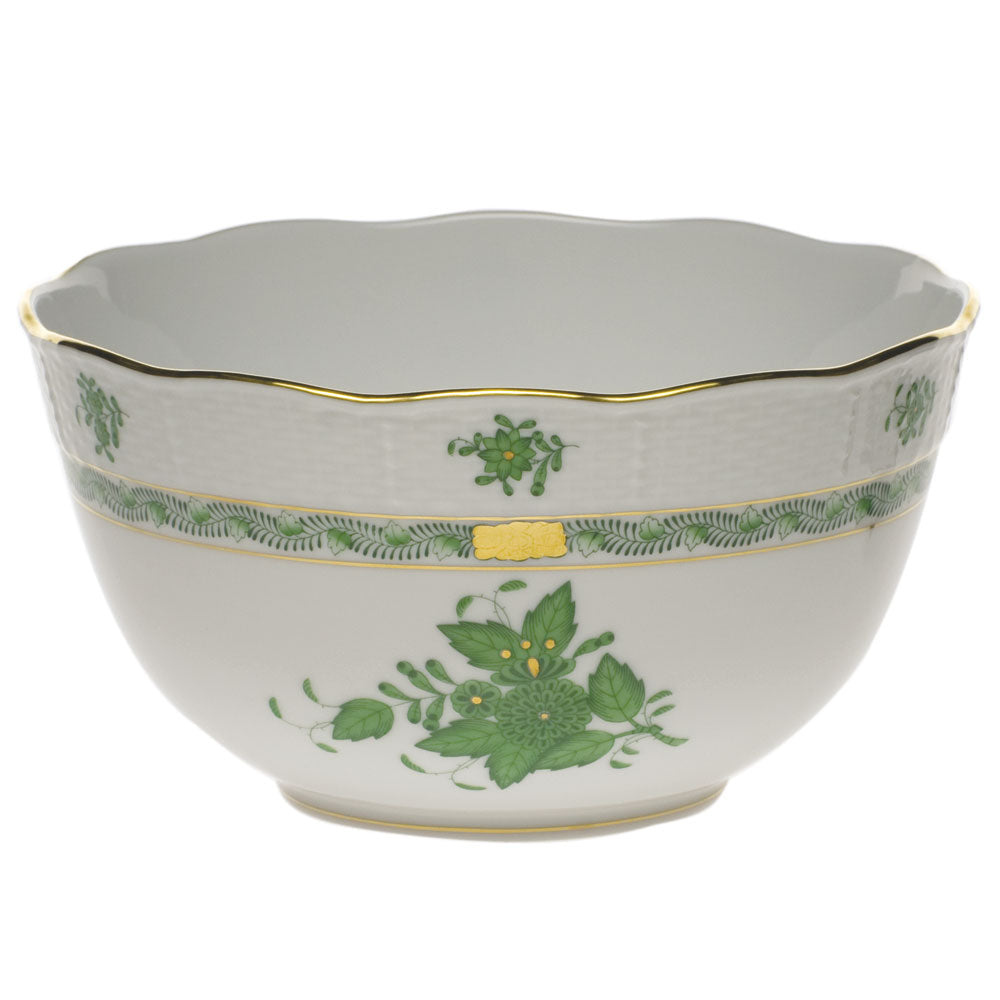Herend Chinese Bouquet Green Round Bowl
