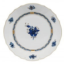 Herend Chinese Bouquet Black Sapphire Dinner Plate