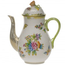 Herend Queen Victoria Green Coffee Pot