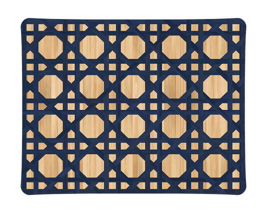 Hestia Blue Bamboo Acrylic Tray