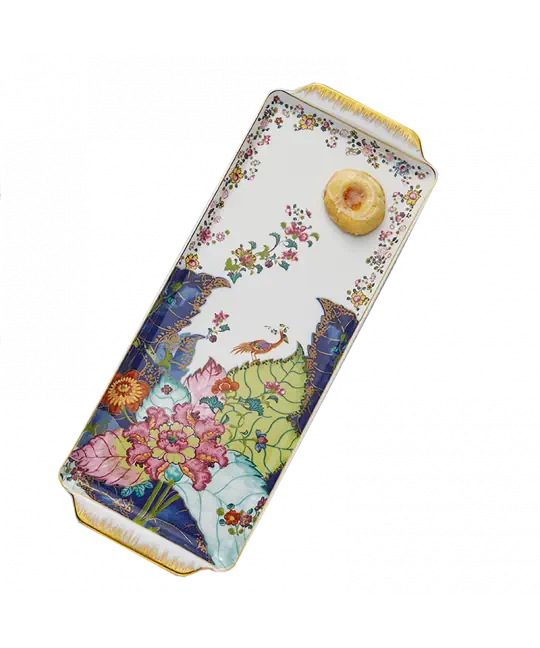 Mottahedeh Tobacco Leaf Dessert Tray