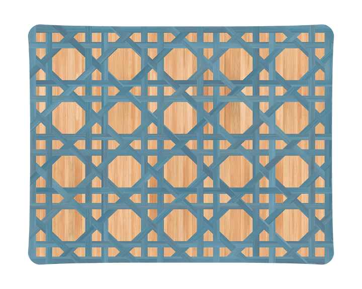 Hestia Light Blue Bamboo Acrylic Tray