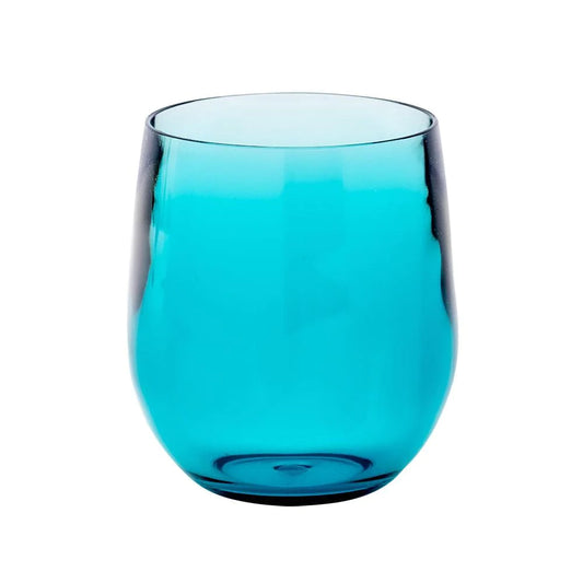 Caspari Acrylic 12 oz. Tumbler | Turquoise